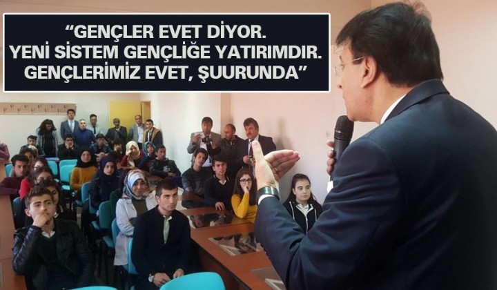 Milletvekili Aydemir: Genler evet diyor. Yeni sistem genlie yatrmdr. Genlerimiz evet, uurunda