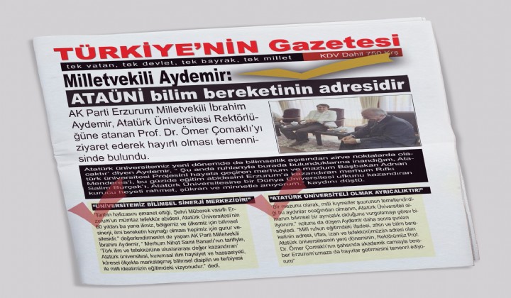 Aydemir: ATAN bilim bereketinin adresidir