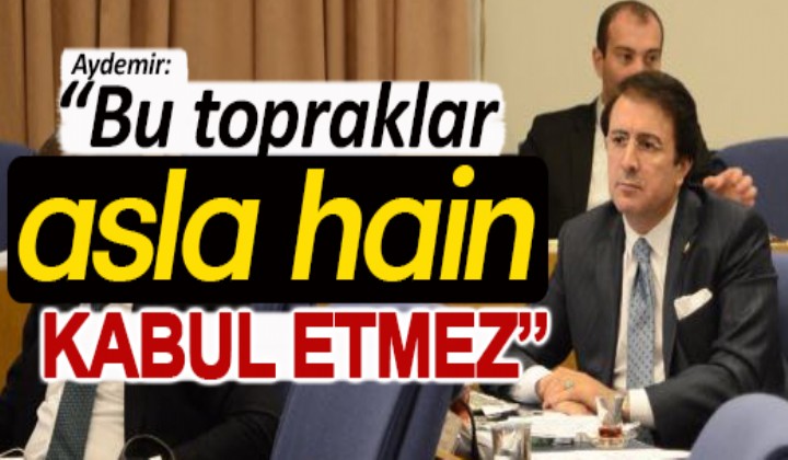 Aydemir: Bu topraklar asla hain kabul etmez