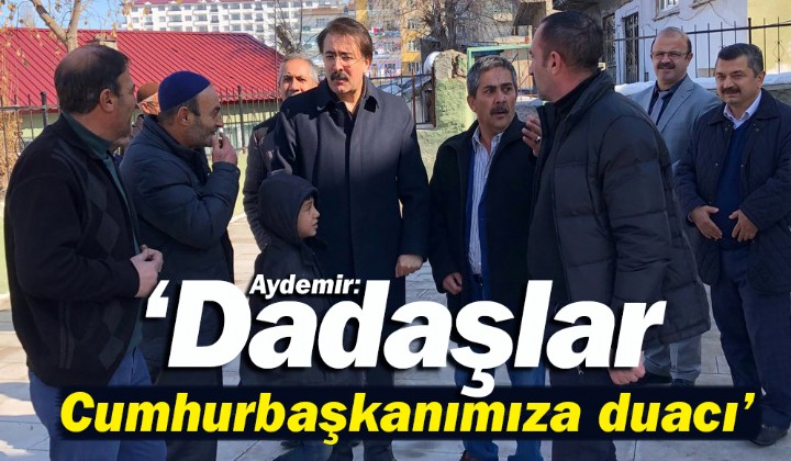 Aydemir: Dadalar Cumhurbakanmza duac