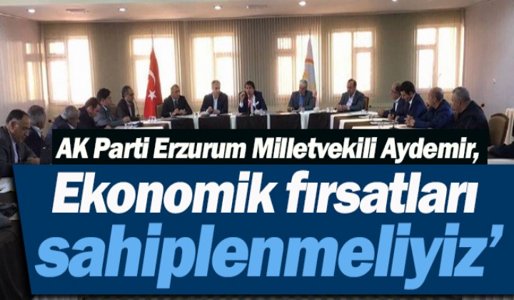 Aydemir: Ekonomik frsatlar sahiplenmeliyiz