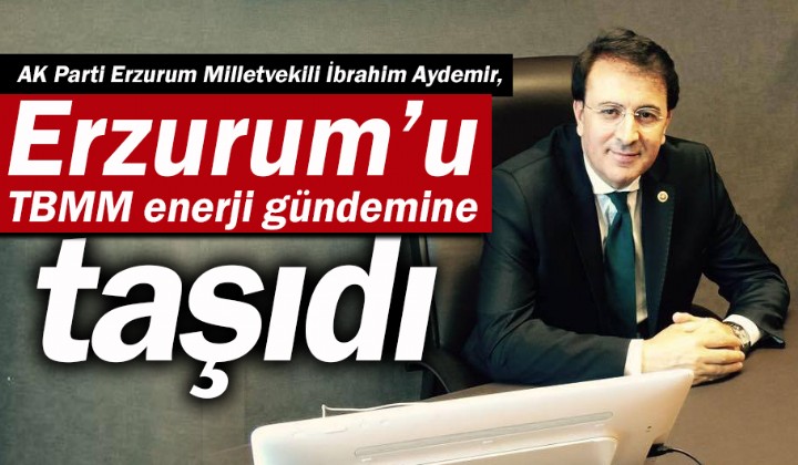 Aydemir, Erzurumu TBMM enerji gndemine tad