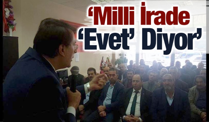 Aydemir: Milli rade Evet Diyor
