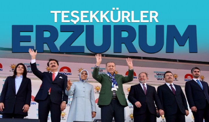 Aydemir: Teekkrler Erzurum